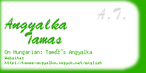 angyalka tamas business card